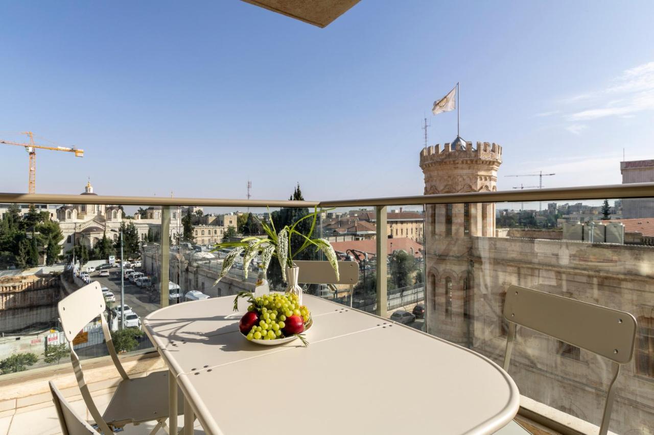 Luxury Three-Bedroom/Terrace Over Old City View 耶路撒冷 外观 照片